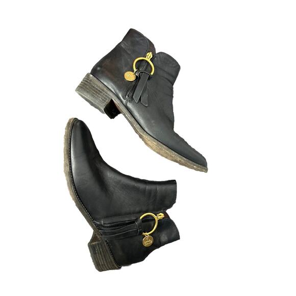 See by Chloe black leather sz 39 8.5 Louise‎ ankle booties with zipper - Picture 1 of 7